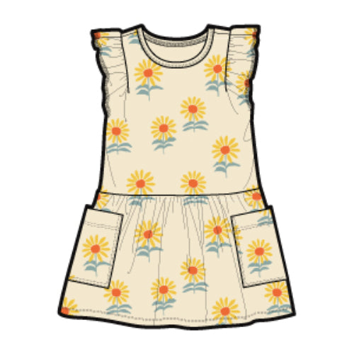 Ruffle Ric-Rac Sunsuit - Country Stitch Floral main image 1