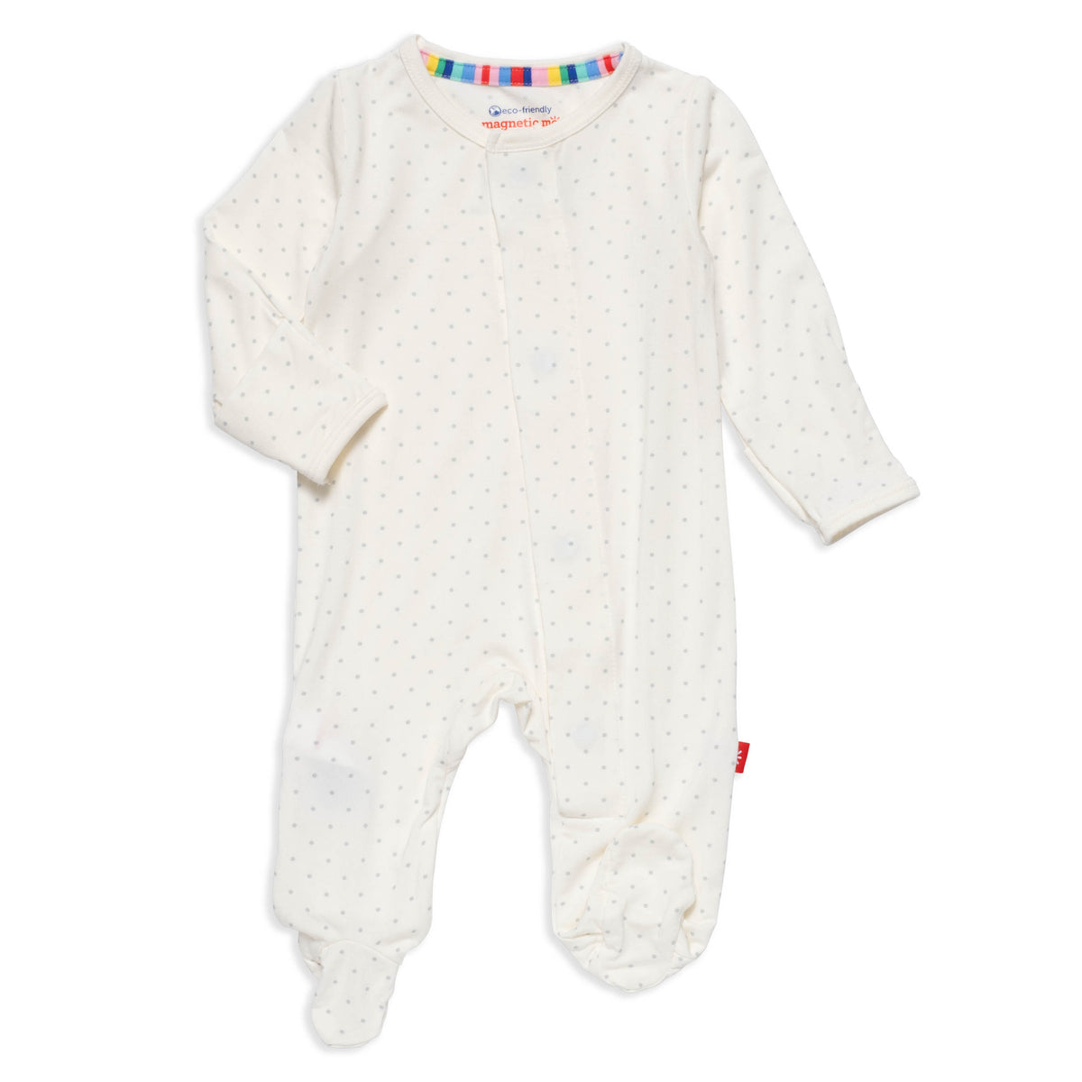 Dotted Footie Set  Cream/Blue main image 0