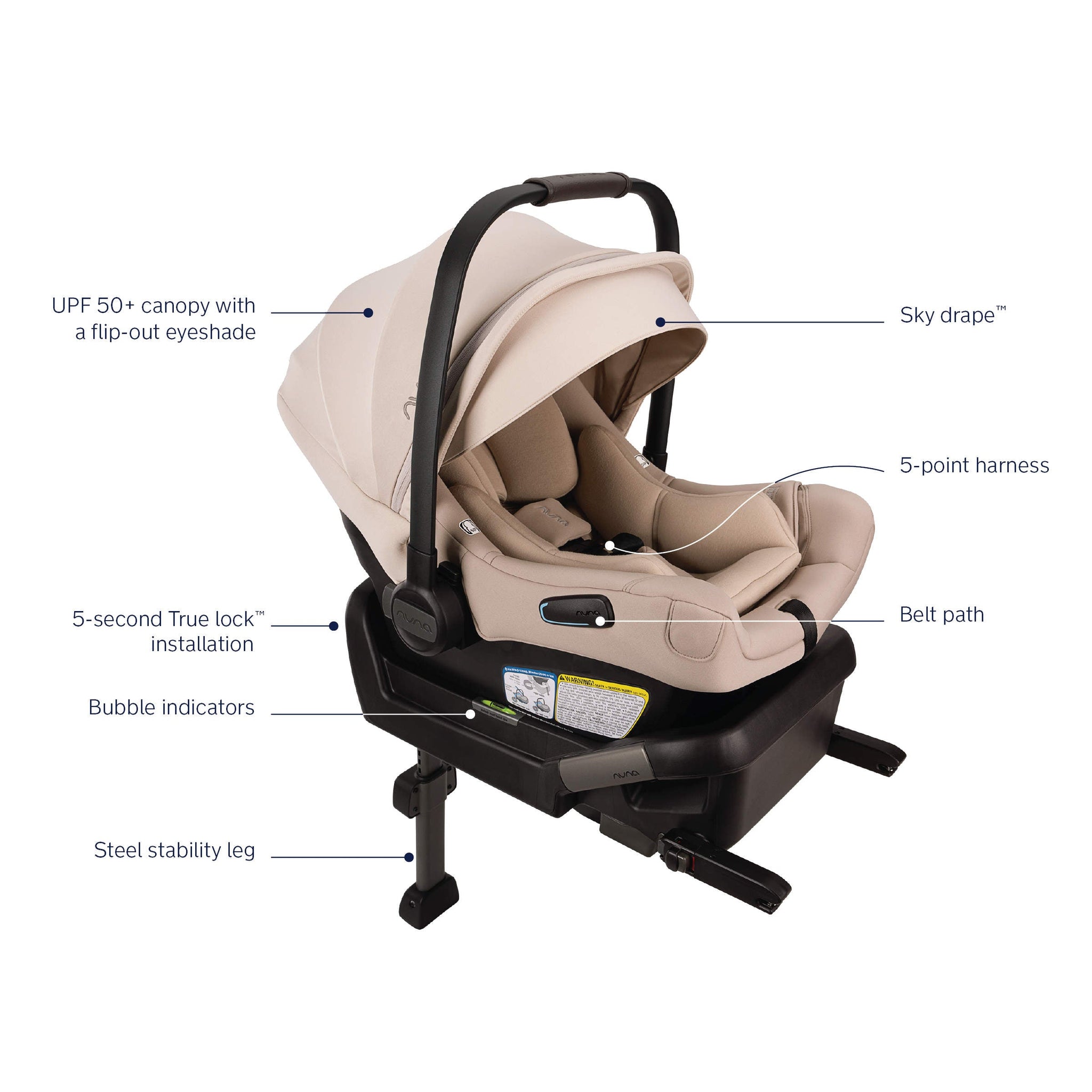 Nuna Pipa Aire Infant Car Seat Pipa Series Base BabyBliss