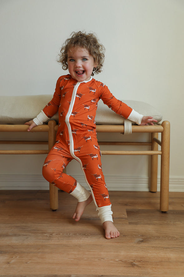 Bamboo store zipper pajamas