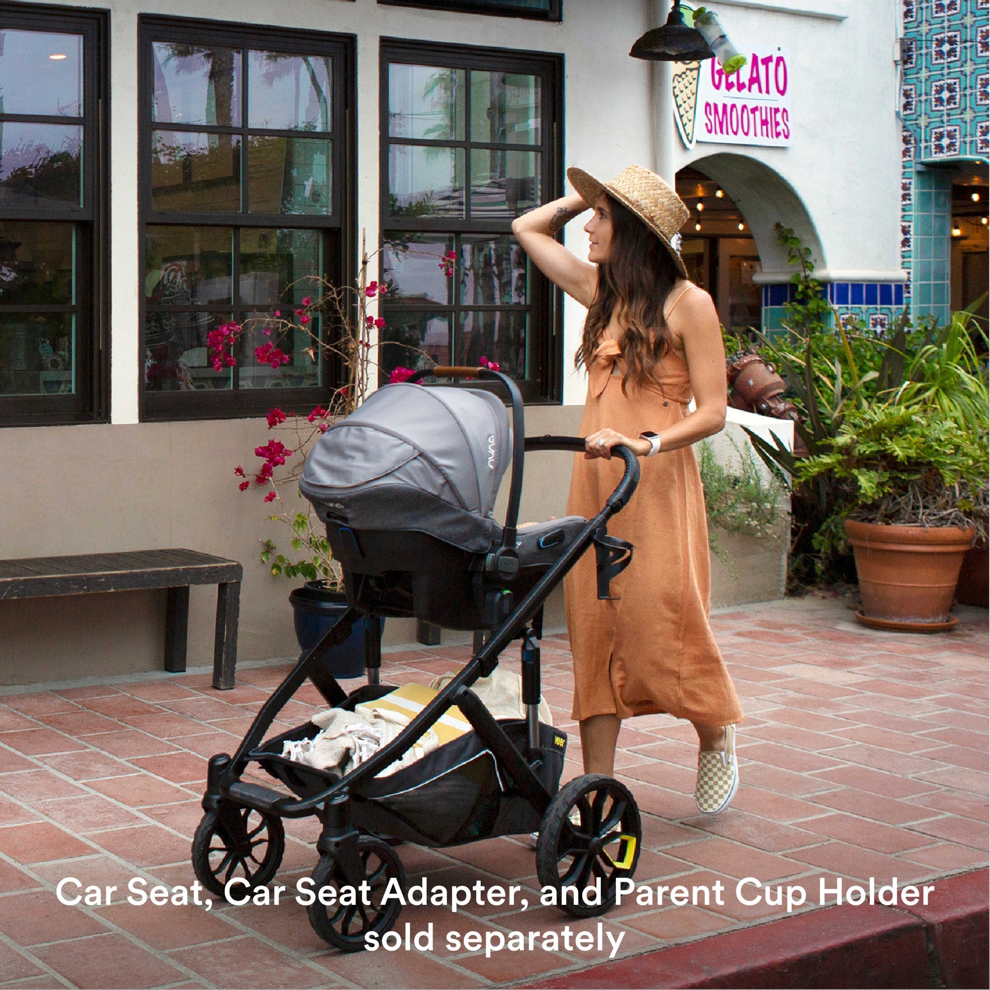 veer uppababy adapter Veer Switch&Roll Stroller (Switchback Seat, &Roll Frame) Brown Mica