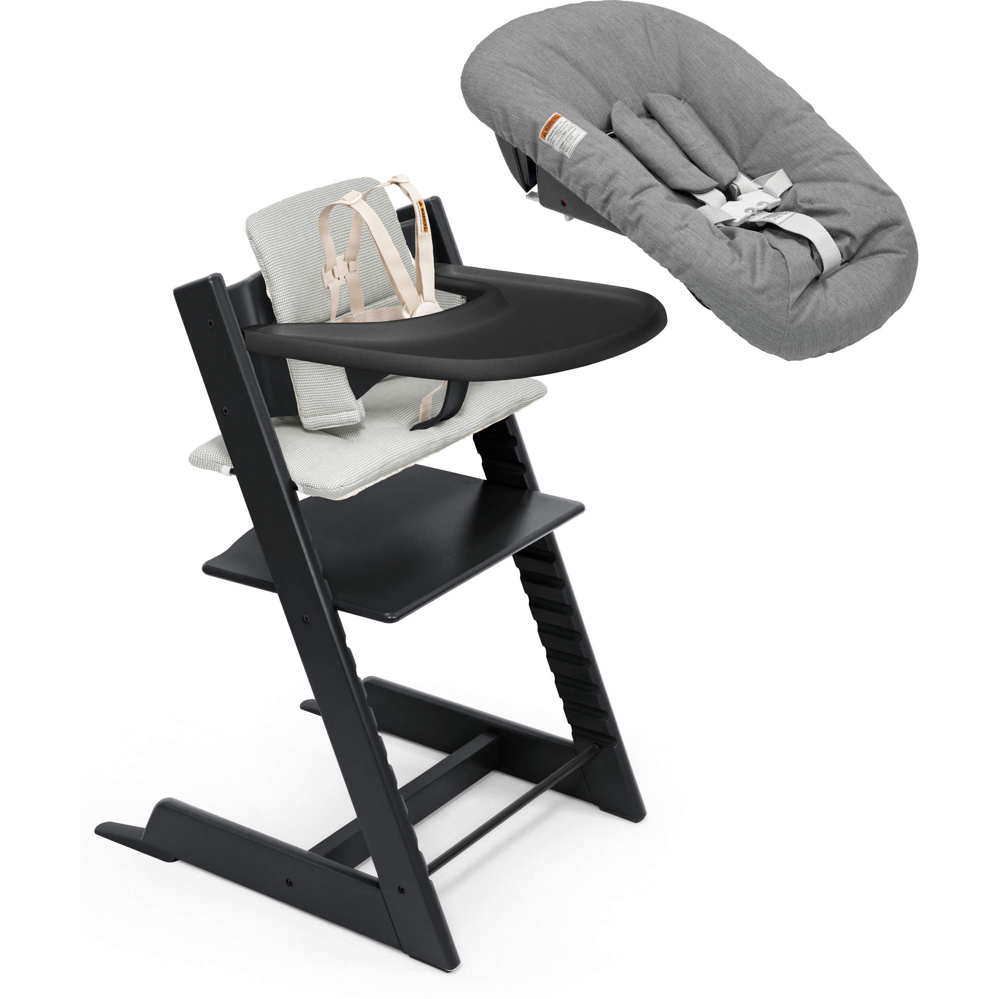 tripp trapp high chair stokke Stokke Tripp Trapp High Chair² with Cushion, Newborn Tray and Newborn Set