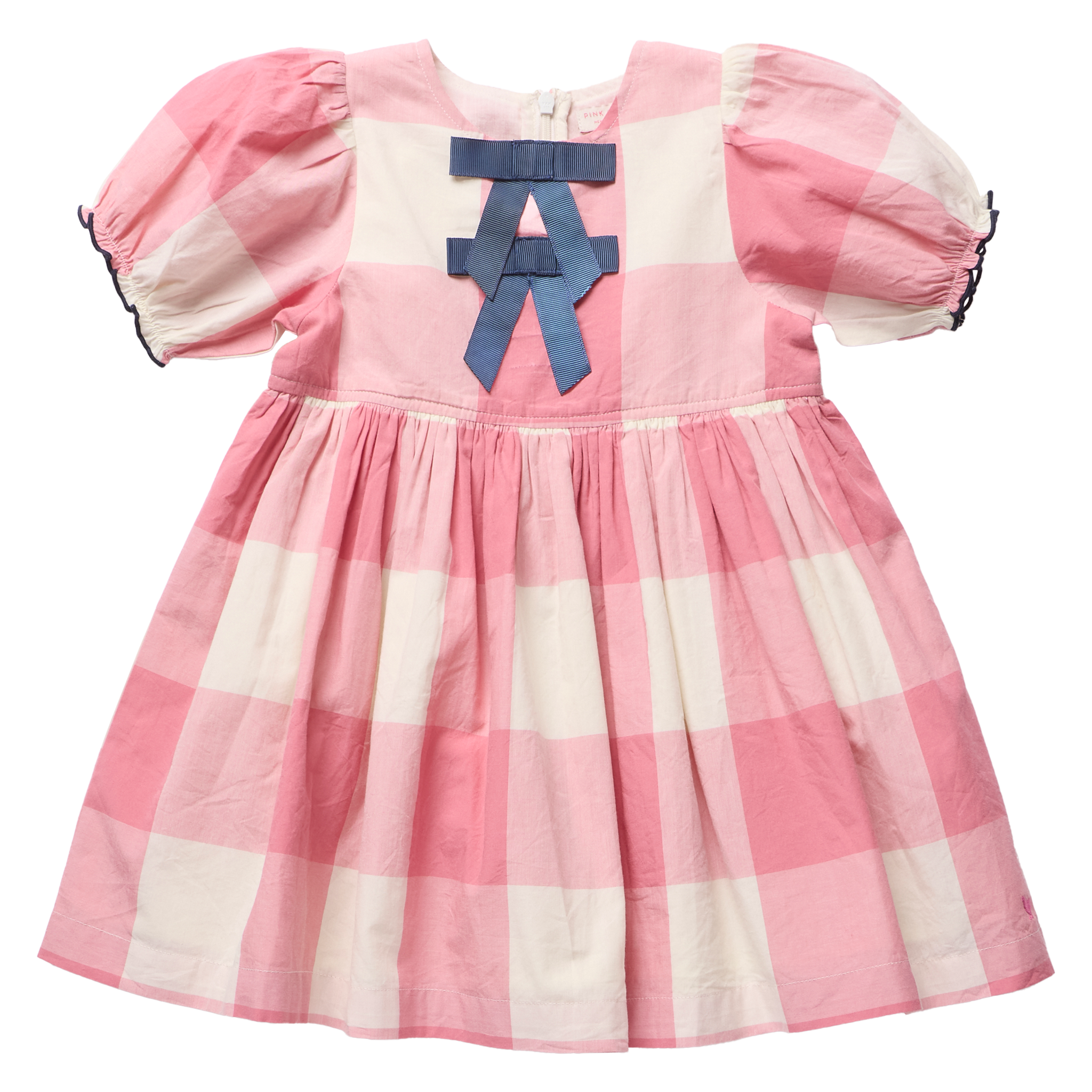 Girls Hermione Dress | Pink Checks