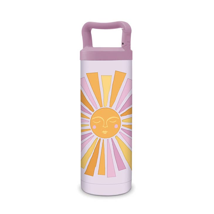 Studio Oh! Purple & Yellow Sun 20-oz. Insulated Water Bottle One-Size