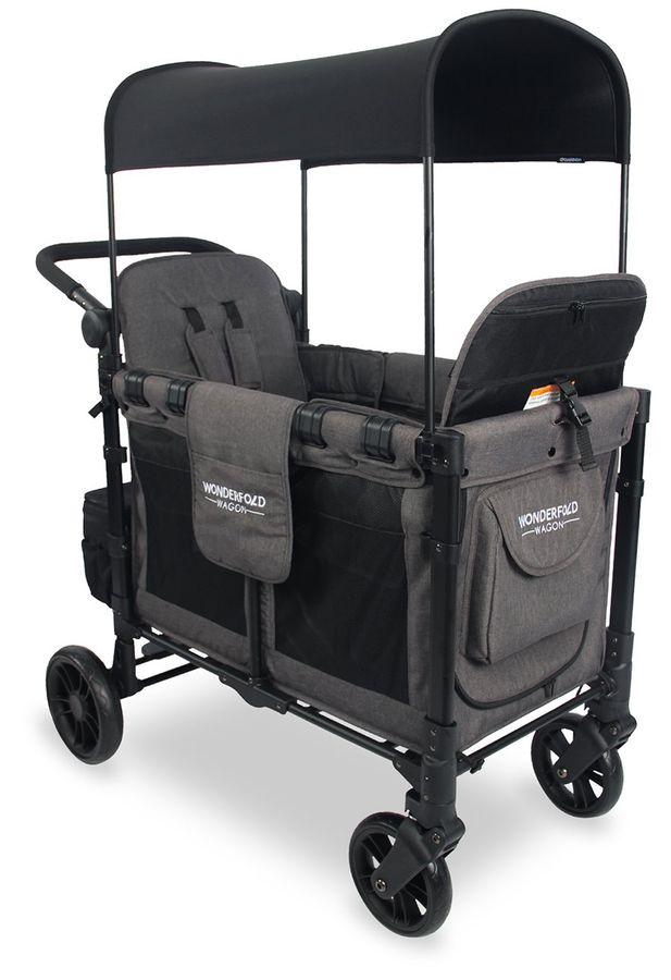 wonderfold double stroller Open Box W2 Elite Double Stroller Wagon (2 Seater) Charcoal Gray