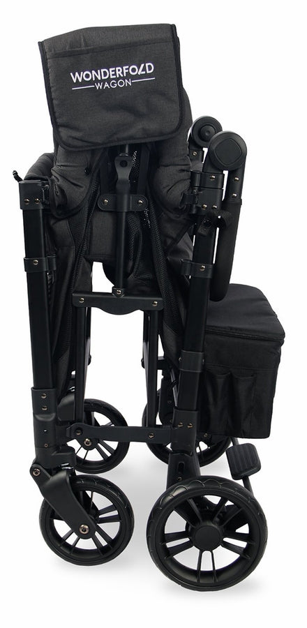 wagon double stroller Wonderfold W2 Elite Double Stroller Wagon (Volcanic Black)