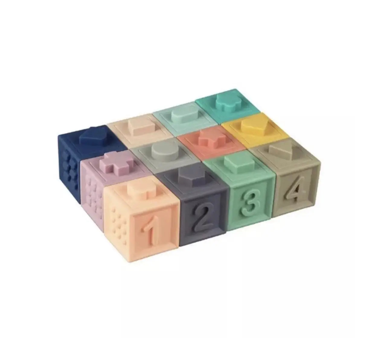 Silicone baby blocks sales
