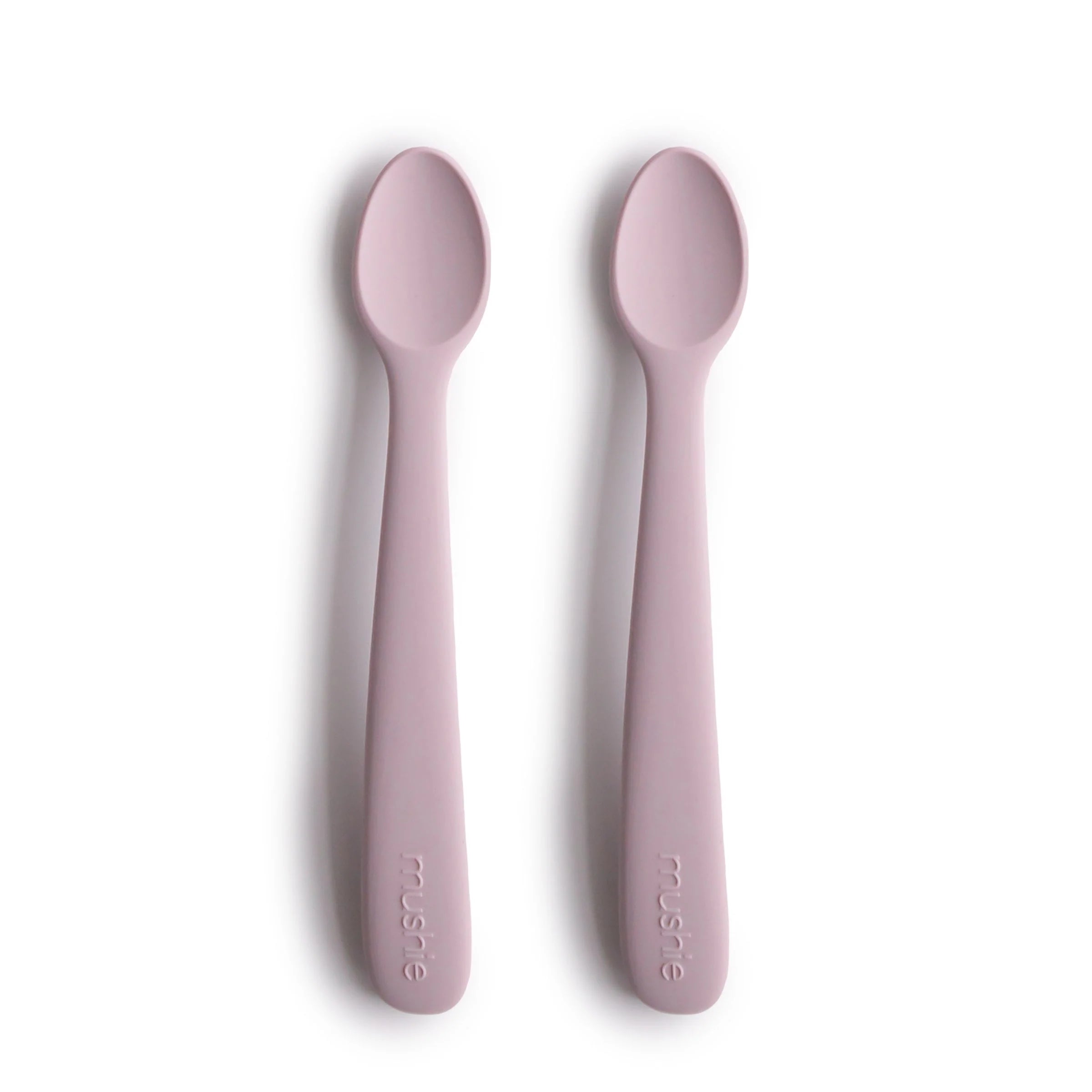 Mushie Silicone Feeding Spoons (2-Pack) Blush/Shifting Sand