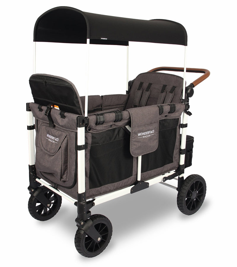 wonderfold w4 luxe quad stroller wagon details WonderFold W4 Quad Premium (4 Seater) Stroller Wagon